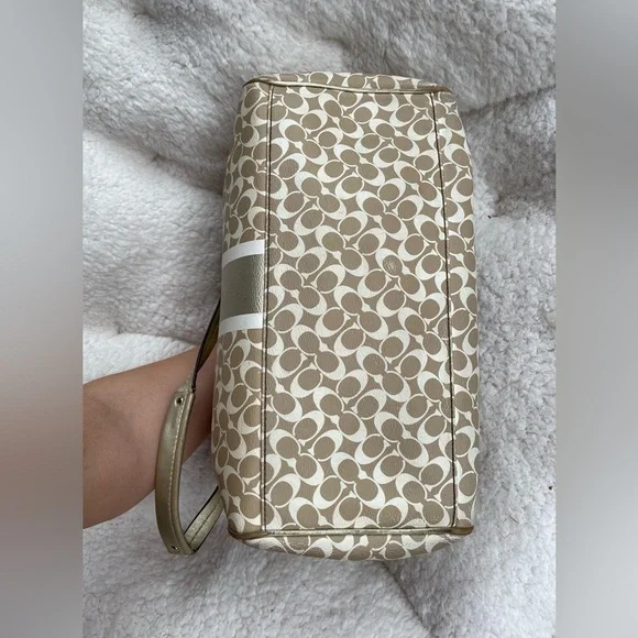 Coach Chelsea Heritage Signature Stripe Satchel Nr. F15132 - Picture 9 of 15